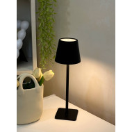 تيبل لامب معدني شحن usb - أسود