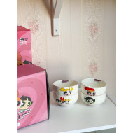 طقم زبادي فتيات القوة مع علبة