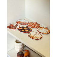 كوستر خريفي شكل قرعة (الشكل عشوائي)