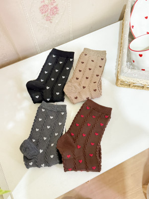 جراب طويل قلوب