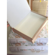 صندوق على شكل كتاب ديكور-أبيض