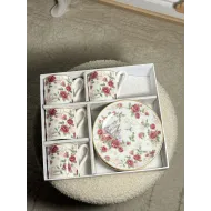 كوليكشن الأميرات-طقم 4 فناجين قهوة كلاسيكي