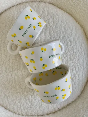 كوب متوسط رسمات ليمون