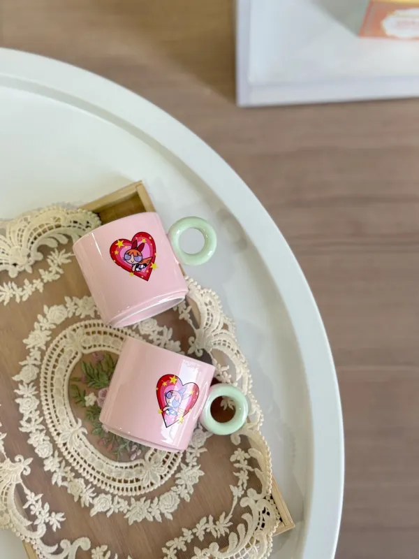 كوب فتيات القهوة بلوسوم💫