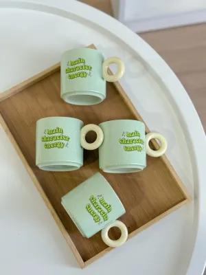 كوب أخضر main character energy 💫