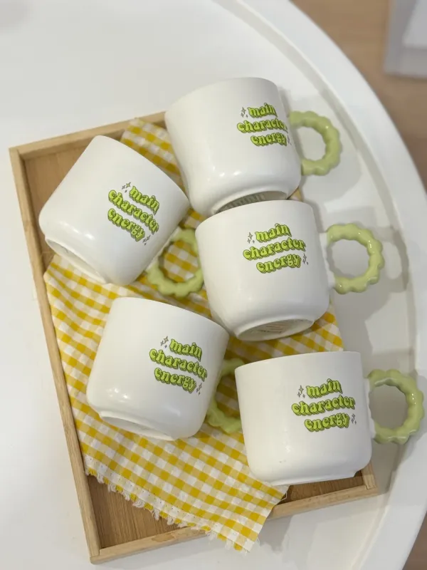 كوب أبيض main character energy ✨