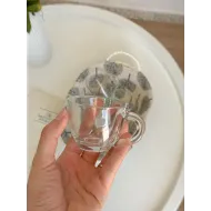 6 فناجين شفاف للاسبريسو