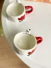 كوب العيد قطة أحمر