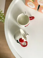 كوب العيد قطة أحمر
