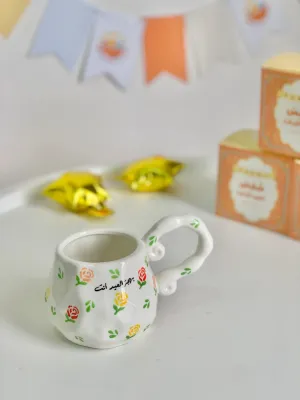 كوب العيد أبيض يد كبيرة-بهجة العيد