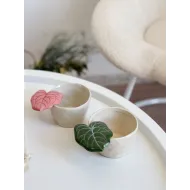 كوب سادة مع ورقة شجر🌱 (تقريبا 250 مل)