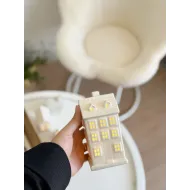 شمعدان زجاج شكل بيت.🏠 يعمل بالبطارية- شكل 1