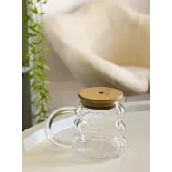 كوب شفاف بابلز مع غطاء ومصاصة