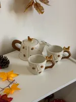 طقم السنجاب المميز🐿️أبريق وكوبين
