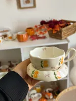 فنجان برسمات برتقال🍊