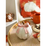 قرعة أبيض وزهري مع فيونكة