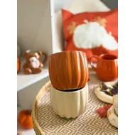 مزهرية شكل قرعة باللونين