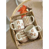 كوب خريفي بتأثير فخار